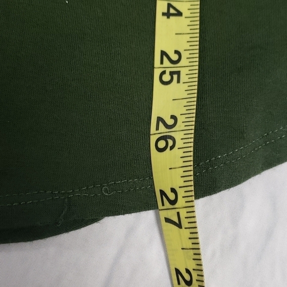 TRU Self Cold Shoulder Tunic Bell Sleeve Green EUC - Picture 12 of 12